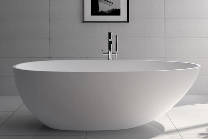 Bathlife Monte S06 Badekar - Støbt marmor - Badeværelse - Badekar - Fritstående badekar