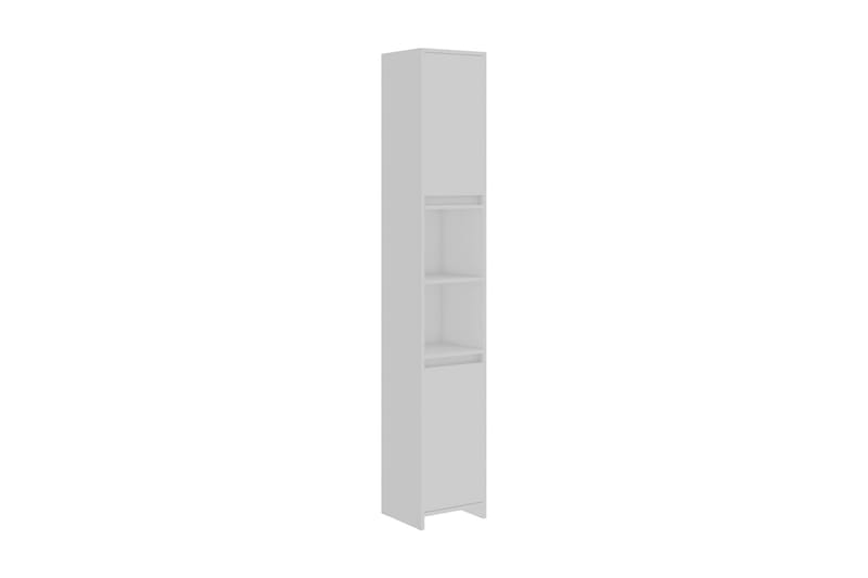 Badeværelsesskab 30X30X183,5 cm Spånplade Hvid - Hvid - Badeværelse - Badeværelsesmøbler - Badeværelsesopbevaring
