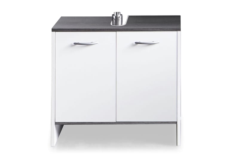 Merice underskab 60 cm 2 dører - Hvid/Sølvgrå - Badeværelse - Badeværelsesmøbler - Underskabe