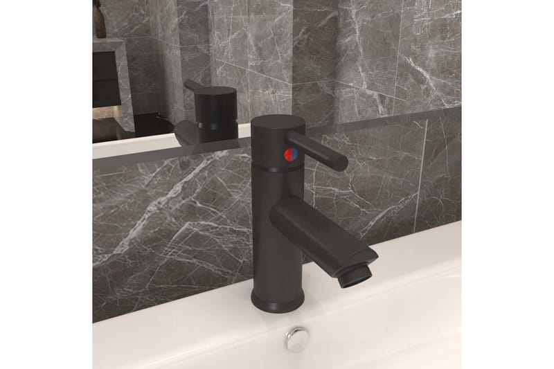 vandhane til badeværelseshåndvask 130x176 mm grå - Grå - Badeværelse - Blandingsbatterier & vandhaner - Håndvaskarmatur