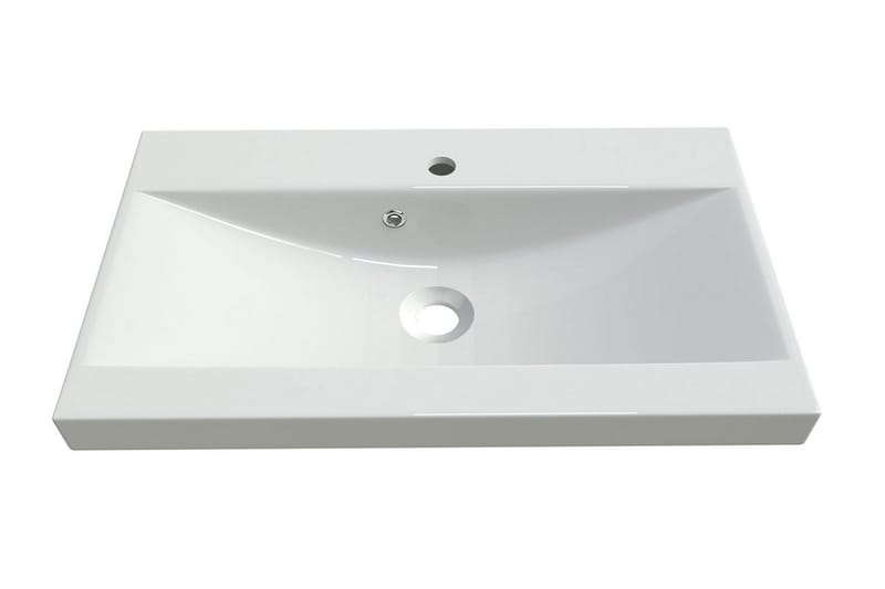Libor håndfad 60x35x5 cm - Hvid - Badeværelse - Håndvaske - Små håndvaske