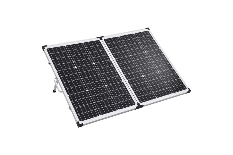 Foldbar Solcellekuffert 120 W 12 V - Belysning - Elmateriale & energi - Solceller & solenergi - Solpaneler