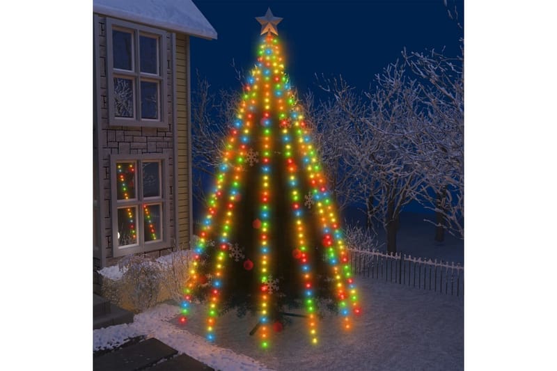 Undvigende Hændelse, begivenhed Tegn et billede lyskæder til træ med 500 LED'er 500 cm inde/ude flerfarvet - Flerfarvet |  Trademax.dk
