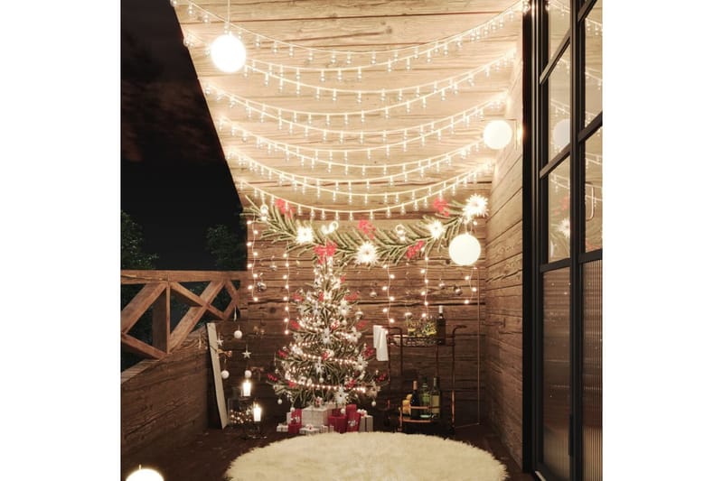 lyskæde 40 m 400 LED'er 8 funktioner varmt hvidt lys - Belysning - Julebelysning - Julebelysning udendørs