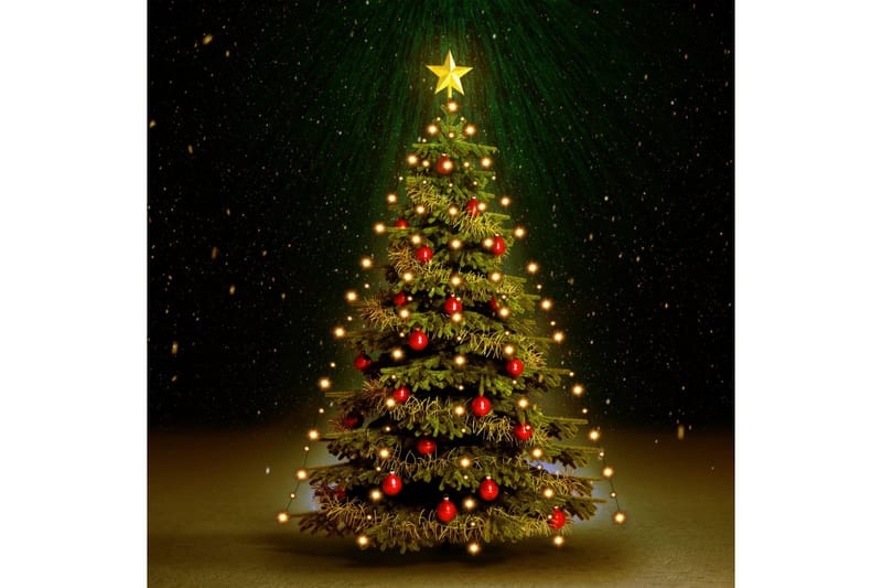 Netlys Til Juletræ 150 Led'Er Ip44 150 Cm - Orange - Belysning - Julebelysning - Juletræsbelysning