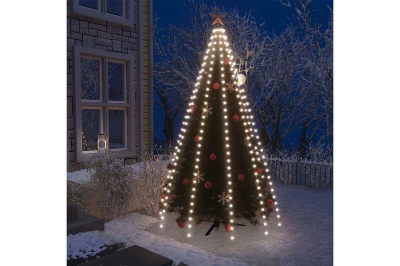 netlys til juletræ 250 LED'er 250 cm koldt hvidt lys - Hvid - Belysning - Julebelysning - Julelamper