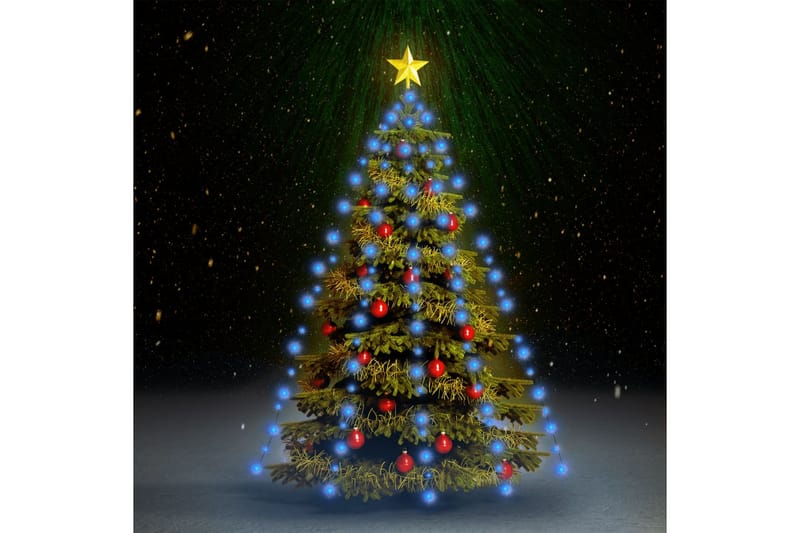 netlys til juletræ med 210 LED'er 210 cm blå - Blå - Belysning - Julebelysning - Juletræsbelysning