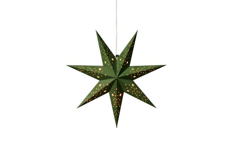 Papirstjerne velour 60 cm Grøn - Kunstsmede - Belysning - Julebelysning - Julelamper