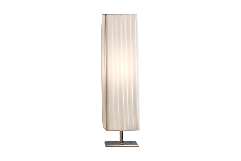 Bordlampe 60 cm firkantet hvid krom - Hvid - Belysning - Lamper - Vindueslampe
