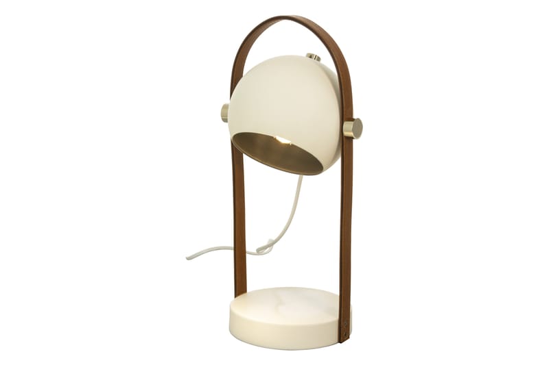 Bow Bordlampe Hvid/Brun/Sølv - Scan Lamps - Belysning - Lamper - Bordlampe