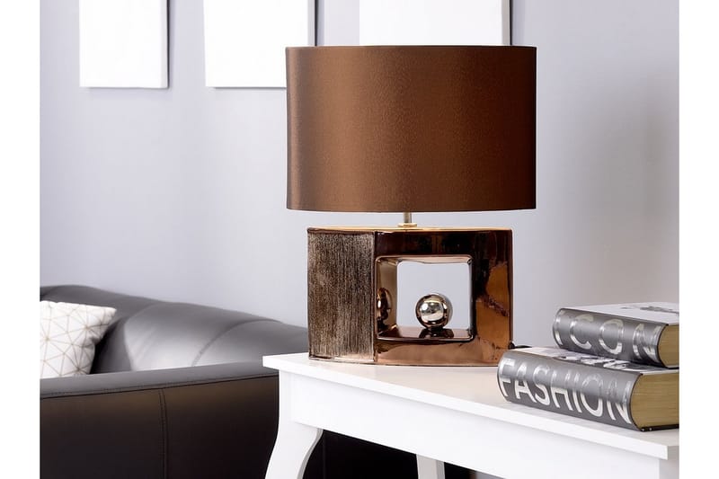 Derefter bordlampe 38 cm - Brun - Belysning - Lamper & indendørsbelysning - Bordlampe