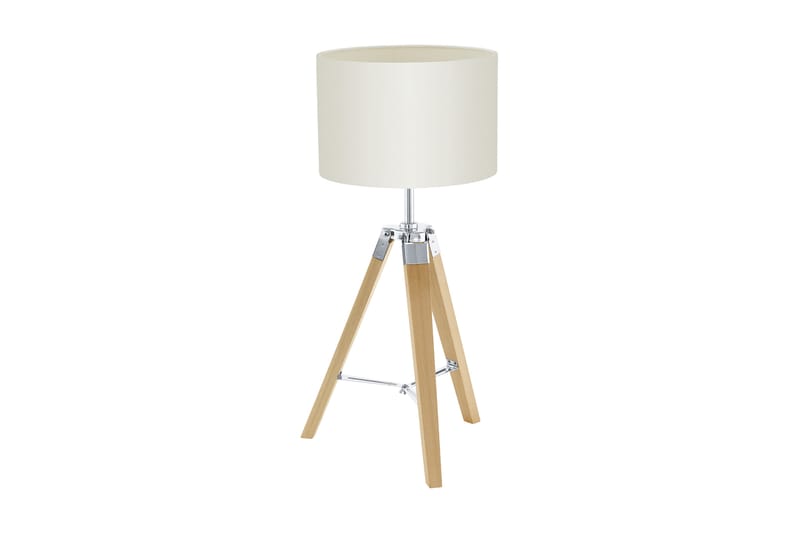 Eglo Bordlampe 68 cm - Natur/Krom/Beige - Belysning - Lamper & indendørsbelysning - Sengelampe - Sengelampe bord