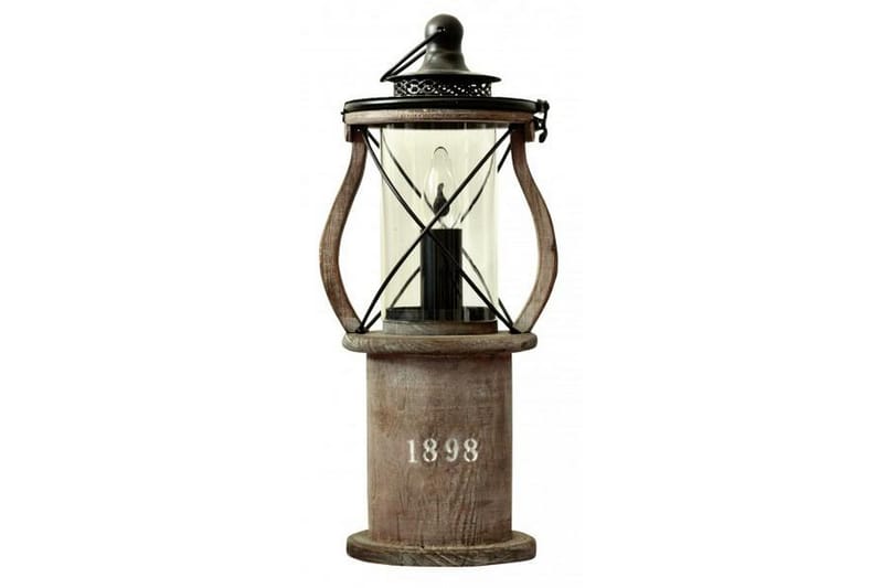 Lanterne 21 cm Rund - Brun - Belysning - Lamper - Bordlampe