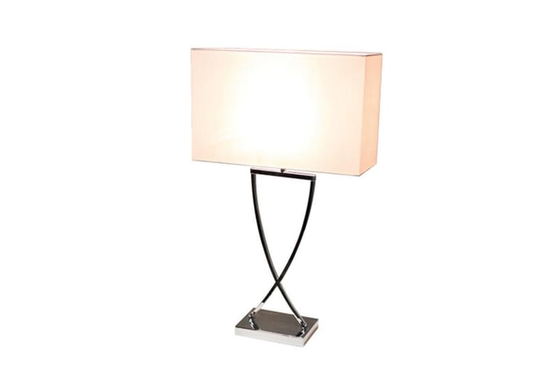 Omega Bordlampe Hvid/Krom - By Rydéns - Belysning - Lamper & indendørsbelysning - Bordlampe