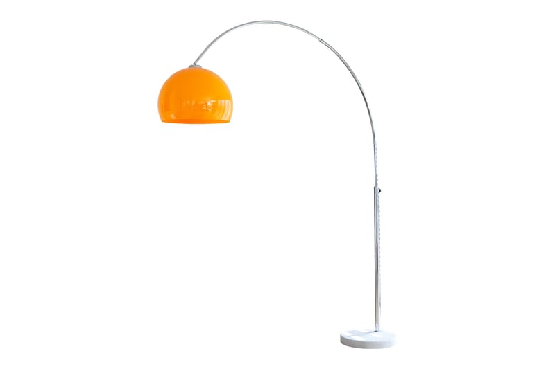 Buelampe 208 cm orange - Orange - Belysning - Lamper & indendørsbelysning - Gulvlampe & standerlampe