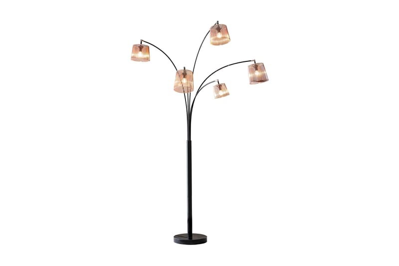 Dorking Gulvlampe - Sort - Belysning - Lamper - Gulvlampe & standerlampe - Femarmet gulvlampe