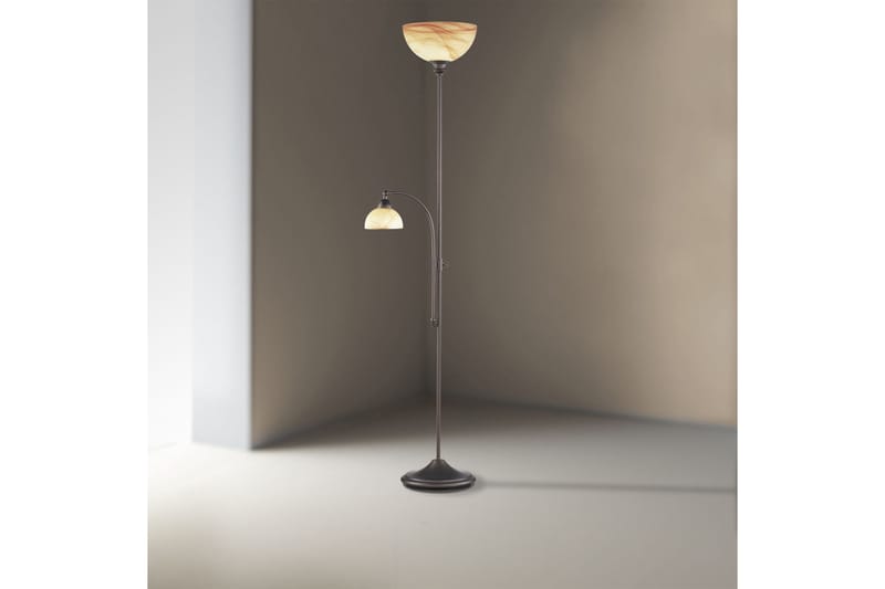 Lacchino Standerlampe Antik - Antikbrun - Belysning - Lamper - Gulvlampe & standerlampe - Uplight gulvlampe