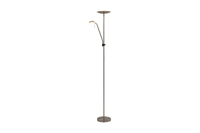 standerlampe 16 W 180 cm sølvfarvet - Belysning - Lamper - Gulvlampe & standerlampe - Uplight gulvlampe