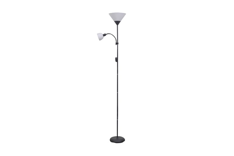 Standerlampe, Sort - Sort - Belysning - Lamper & indendørsbelysning - Gulvlampe & standerlampe - Uplight gulvlampe