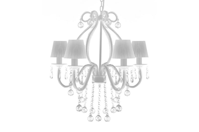 Chandelier Maria Theresa 6-Arm M. Hvide Lampeskærme - Hvid - Belysning - Lamper & indendørsbelysning - Loftlampe - Lysekroner