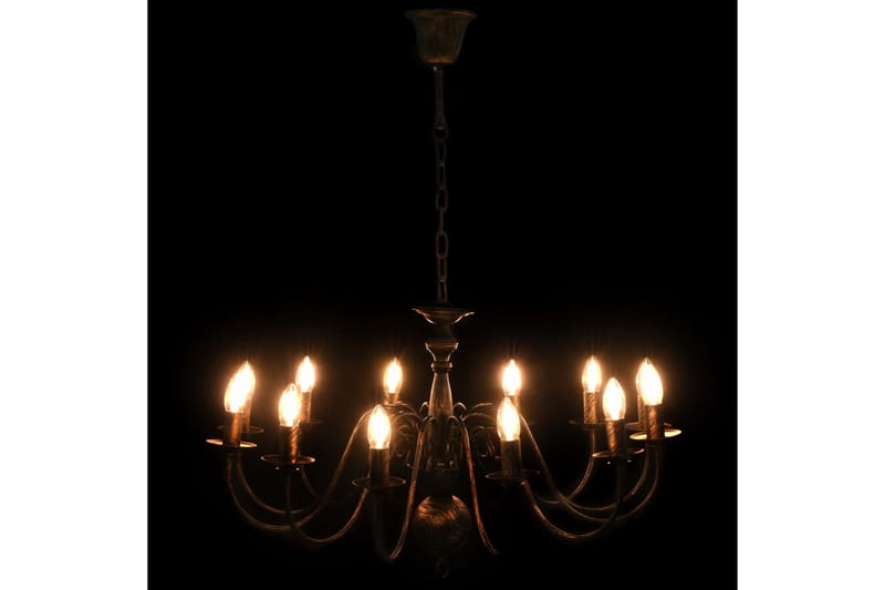 Lysekrone 12 X E14-Pærer Antik Sort - Sort - Belysning - Lamper & indendørsbelysning - Loftlampe - Lysekroner