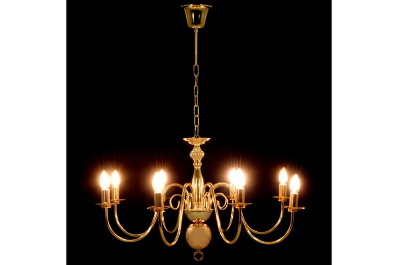 Lysekrone 8 X E14-Pærer Gylden - Guld - Belysning - Lamper & indendørsbelysning - Loftlampe - Lysekroner