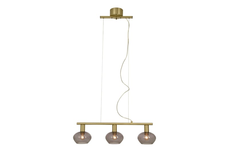Bell Loftlampe Lige Messing/Røgfarvet