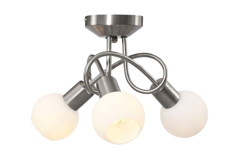 Loftlampe Med Keramiske Lampeskærme Til 3 E14-Pærer Hvid - Belysning - Lamper & indendørsbelysning - Soveværelse lampe