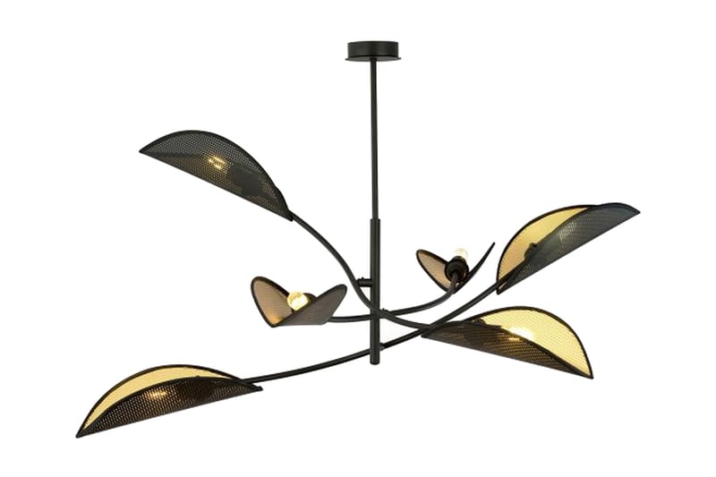 Lotus 6 plafond Sort - Scandinavian Choice - Belysning - Lamper - Loftlampe - Plafond