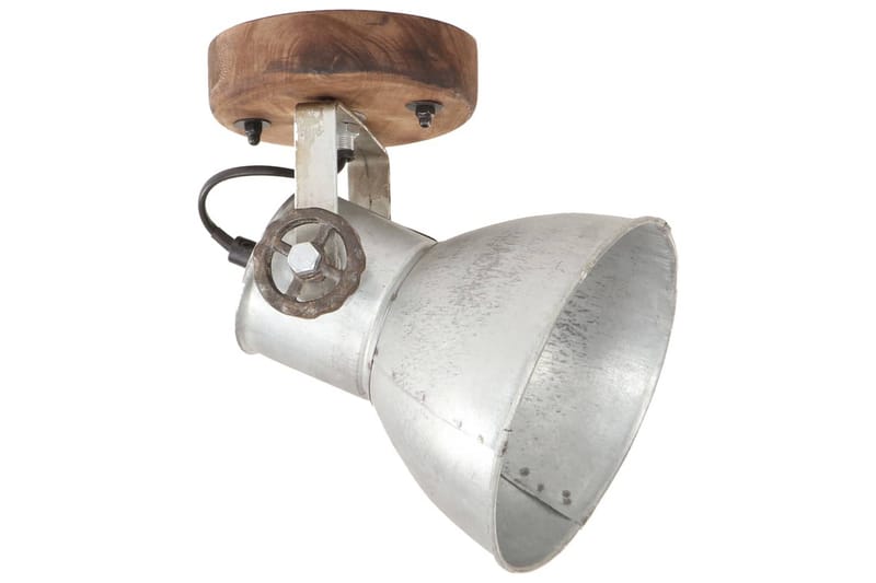 Industrielle Væg-/Loftlamper 2 Stk. 20X25 cm E27 Sølvfarvet - Sølv - Belysning - Lamper & indendørsbelysning - Væglampe