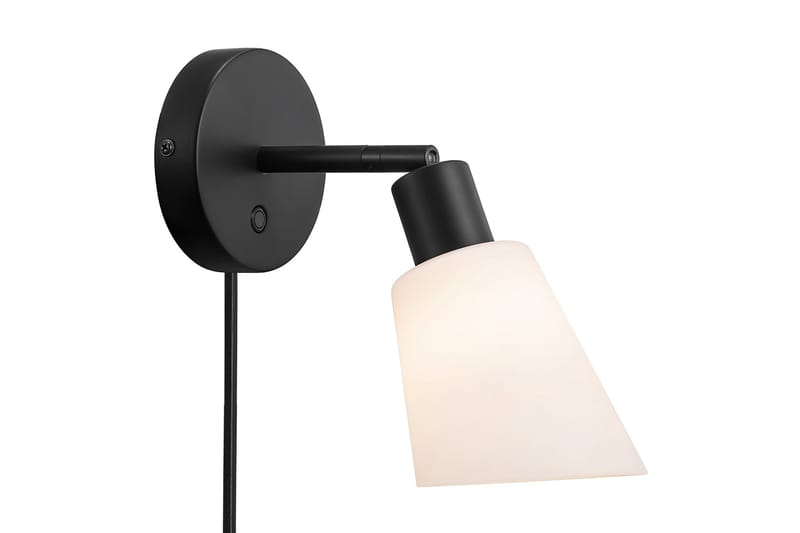 Molli Væglampe med Arm Sort/Opal - NORDLUX - Belysning - Lamper & indendørsbelysning - Væglampe