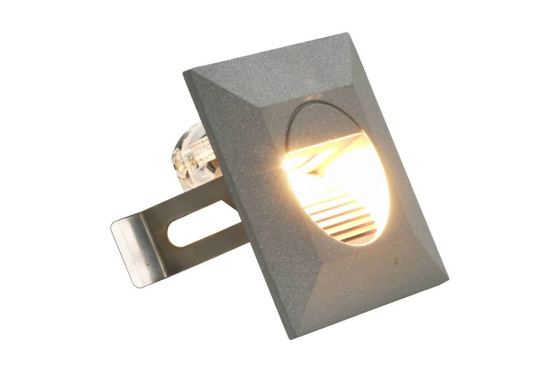Udendørs Led-Væglamper 6 Stk. 2 W Kvadratisk Sølvfarvet - Belysning - Lamper - Væglampe