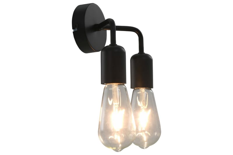 Væglampe E27 Sort - Sort - Belysning - Lamper - Væglampe