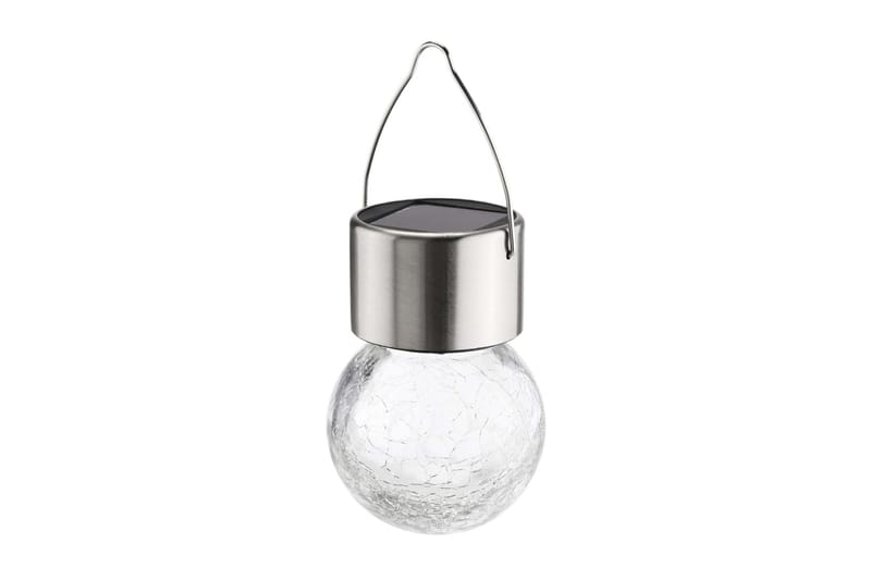 Hi Soldrevet Led-Hængelamper 5 Stk. Krakeleret Glas - Hvid - Belysning - Udendørs lamper & belysning