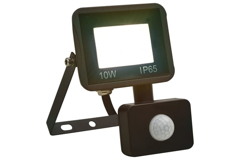 LED-projektør med sensor 10 W kold hvid - Sort - Belysning - Udendørs lamper & belysning - Projektører