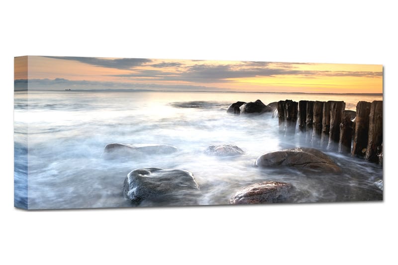 Billede Canvas Coast - 60x150 - Boligtilbehør - Billeder & kunst - Billeder på lærred