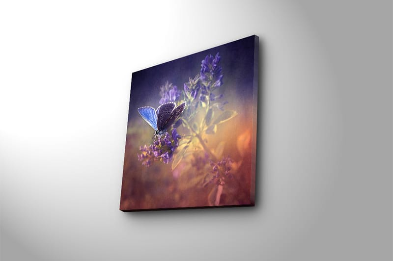 Canvas Blomster Flerfarvet - 44x54 cm - Boligtilbehør - Billeder & kunst - Billeder på lærred