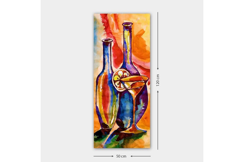 Canvasbillede DKY Abstract & Fractals Flerfarvet - 50x120 cm - Boligtilbehør - Billeder & kunst - Billeder på lærred