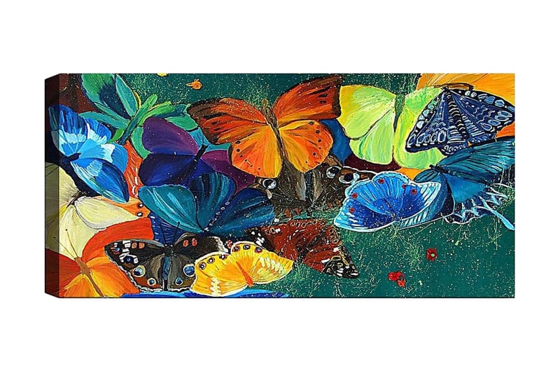 Canvasbillede YTY Animals Flerfarvet - 120x50 cm - Boligtilbehør - Billeder & kunst - Billeder på lærred