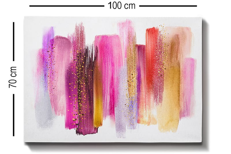 Dekorativ Canvasbillede 70x100 cm - Flerfarvet - Boligtilbehør - Billeder & kunst - Billeder på lærred