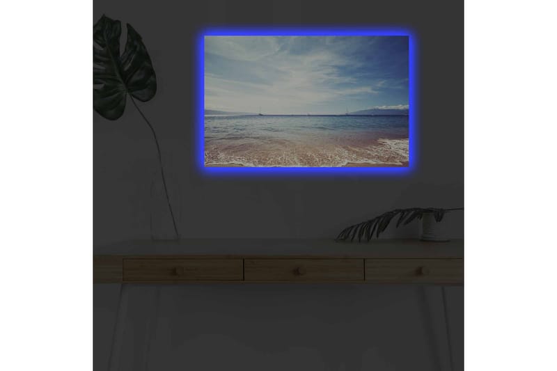Vægdekoration LED-belysning Canvas Maleri - Boligtilbehør - Billeder & kunst - Billeder på lærred