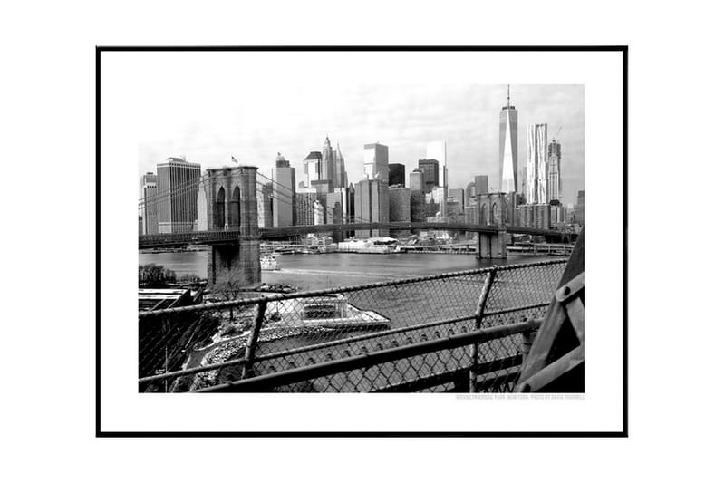 Brooklyn Bridge Park B&W Foto Hvid/Sort
