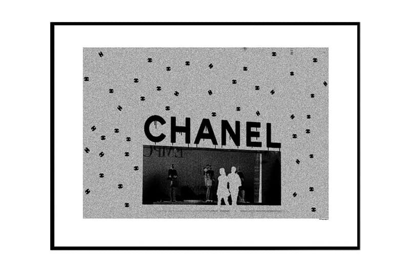 Creative Chanel Store Illustration Hvid/Sort