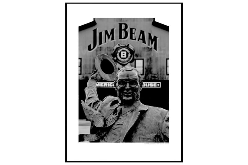 Jim Beam Clermont Kentucky B&W Foto Hvid/Sort - 61x91 cm - Boligtilbehør - Billeder & kunst - Posters & plakater - Køkkenplakater