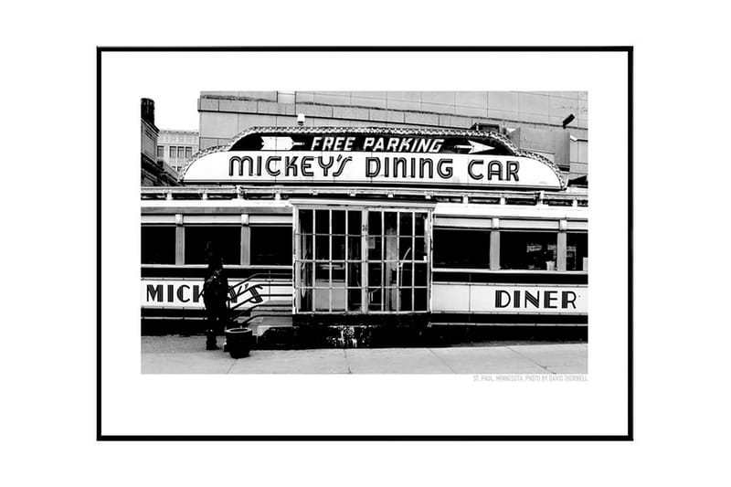 Mickey's Diner - Minnesota Foto Hvid/Sort/Grå