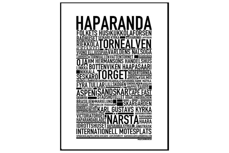 Poster Haparanda - Findes i flere størrelser - Boligtilbehør - Billeder & kunst - Posters & plakater