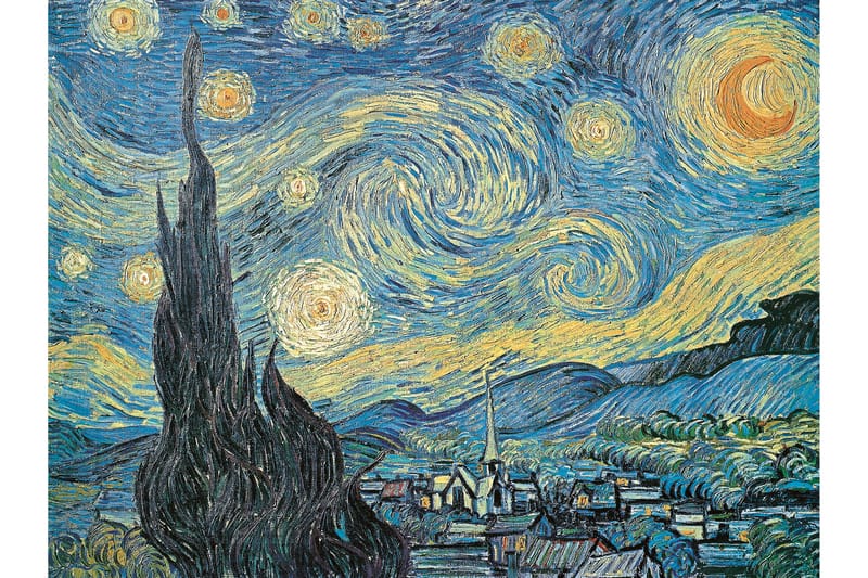 Starry Night - Van Gogh Painting Flerfarvet 1 - 120x60 cm - Boligtilbehør - Billeder & kunst - Posters & plakater
