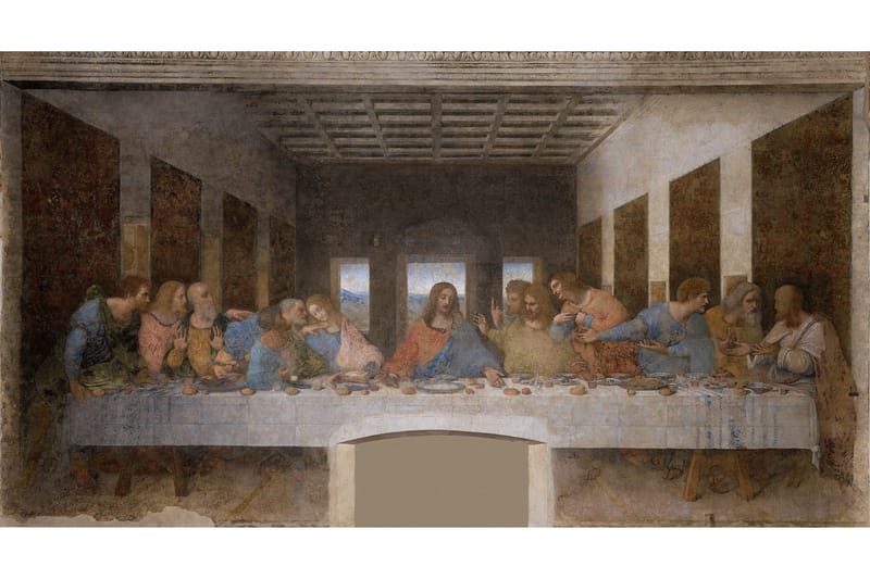 The Last Supper - Leonardo Da vinci Painting Flerfarvet 1 - 120x60 cm - Boligtilbehør - Billeder & kunst - Posters & plakater - Køkkenplakater