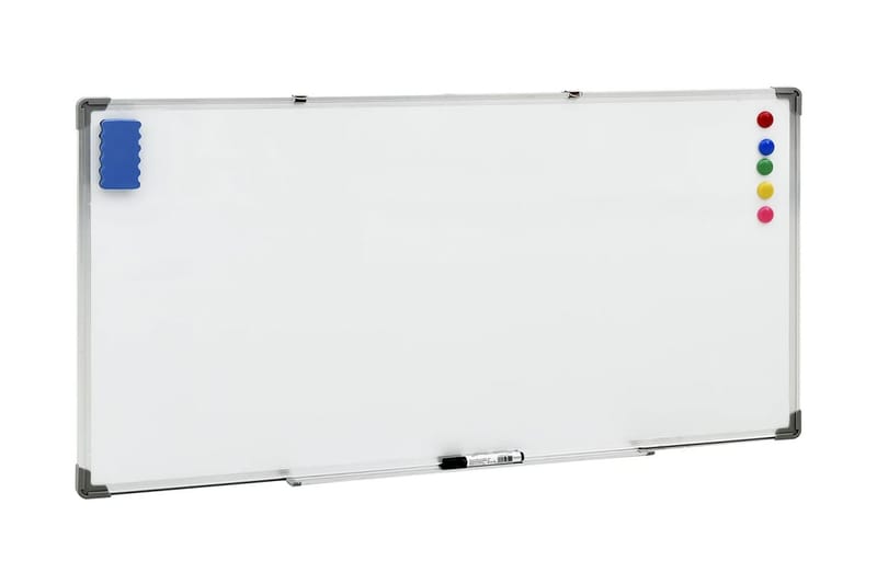 magnetisk whiteboard 110x60 cm stål hvid - Hvid - Boligtilbehør - Billeder & kunst - Presentationstavle & tegnetavle - Whiteboards tavler