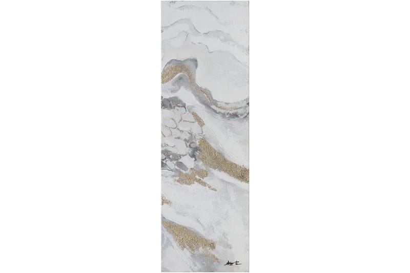 Oliemaleri 40x120 cm Marmor - Boligtilbehør - Billeder & kunst - Oliemaling